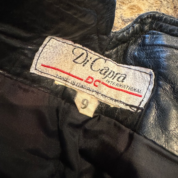 DI CAPRA Vintage guenuine leather pants size 9 - Picture 4 of 12